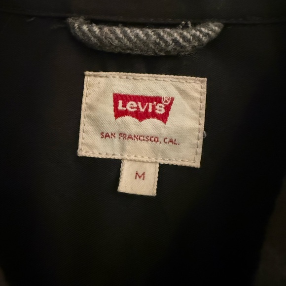 Levi's Tan and Black Plaid Shirt Jacket - Picture 3 of 4